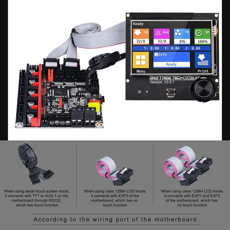BIQU BIGTREETECH Octopus V1.1 32bit Control Board + TFT35 E3 V3.0.1 Touch Screen Display + 8xTMC2209 V1.3 Stepper Motor Driver DIY for Voron V2.4 3D Printer Controller Board Support Klipper Raspberry Pi - Image 4